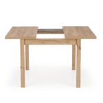 Tрапезна маса с квадратен плот Тили дъб крафт, разтегнато положение