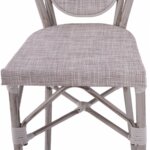 Бар стол от алуминий и текстил Рекси   седалка