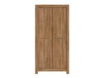 Двукрилен гардероб в дървесен цвят Гент - отпред