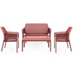 Градински сет от 5 части серия Нико корал