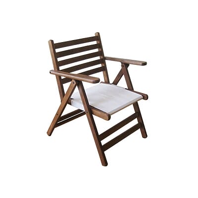 Градински стол от дърво с подлакътници Минди-2 варианта