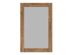 Правоъгълно огледало в дървесен цвят Гент - отпред