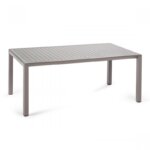 Правоъгълна радинска маса в два цвята серия Акси-сив