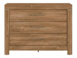 Скрин с 3 чекмеджета в дървесен цвят Гент - отпред