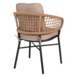 Градински стол от ратан с подлакътнитси Елия   диагонал