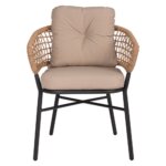 Градински стол от ратан с подлакътнитси Елия   отпред