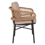 Градински стол от ратан с подлакътнитси Елия   профил