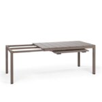 Разтегателна градинска маса Терме размер 1, сив, детайли