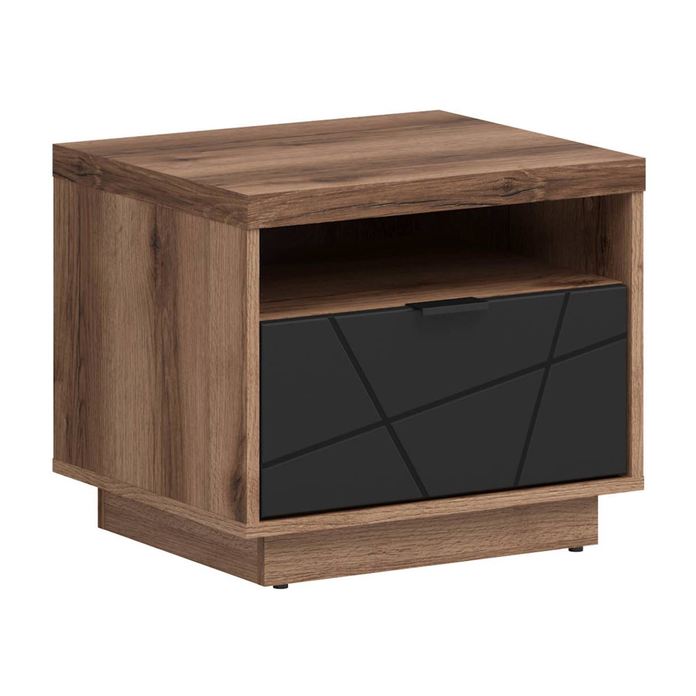 Нощно шкафче с рафт и чекмедже Форн Нощно шкафче с рафт и чекмедже Форн