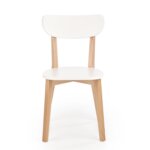 Трапезен дървен стол с традиционна визия-отпред