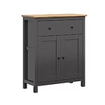 Скрин с 2 вратички и чекмедже Хесен - цвят графит