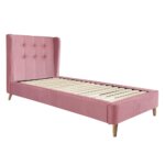 Единично легло с тапицирани табла и основа Ханна   профил