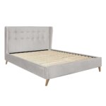 Тапицирано легло Тейша - бежово профил