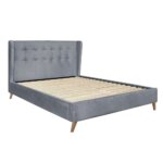 Тапицирано легло Тейша   сиво профил