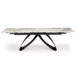 Голяма разтегателна маса с плот като черен мрамор Хелън - фасада