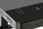 Офис бюро със сензорен екран, USB и регулиране на височината-черен, детайли-сензор