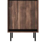 Витрина в орех и черно Swing - детайл