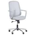 Офис стол с повдигащ механизъм Крис - сив