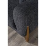 Триместен диван с дамаска в три цвята Ava сив, детайли