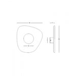 LED аплик в сиво и черно с акустичен комфорт   схема