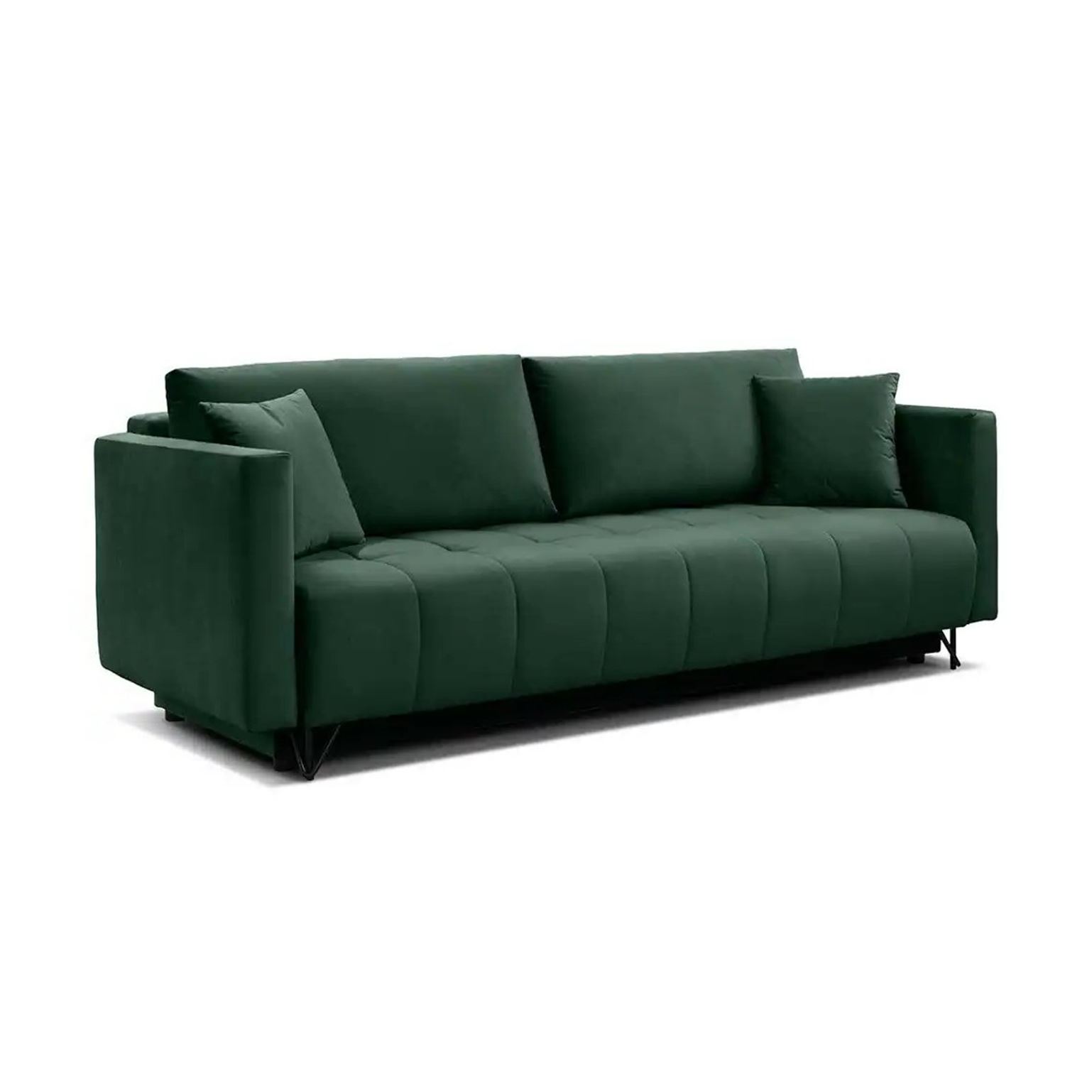 Разтегателен диван с фунцкия за сън-зелен Разтегателен диван с фунцкия за сън-зелен