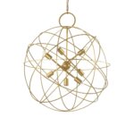 Голям сферичен пендел в златист цвят Ideal lux серия Konse