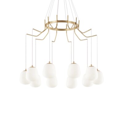 Полилей в цвят месинг Ideal lux Carousel