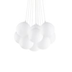 Полилей вързоп от бели топки IIdeal lux серия Mapa plus - 11 тела