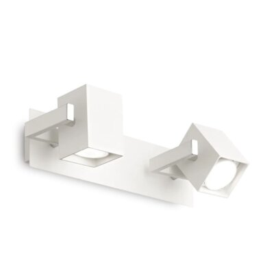 Аплик с насочване на светлината Ideal lux серия Mouse-размер 2, бял