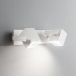 Аплик с насочване на светлината Ideal lux серия Mouse-размер 2, бял-детайли