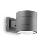 Фасаден аплик с двустранно осветяване Ideal lux серия Snif-кръгъл, антрацит