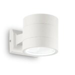 Фасаден аплик с двустранно осветяване Ideal lux серия Snif-кръгъл, бял