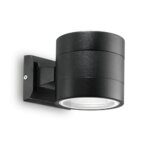 Фасаден аплик с двустранно осветяване Ideal lux серия Snif-кръгъл, черен