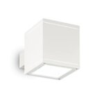 Фасаден аплик с двустранно осветяване Ideal lux серия Snif-квадрат, бял