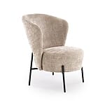 Кресло с овална форма-бежов