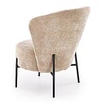 Кресло с овална форма-бежов, гръб