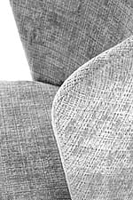 Кресло с овална форма-сив, дамаска