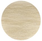 Кръгла трапезна маса със светъл плот Рали - плот