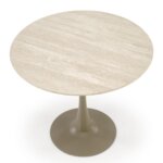 Кръгла трапезна маса със съвременен дизайн Толи - отгоре