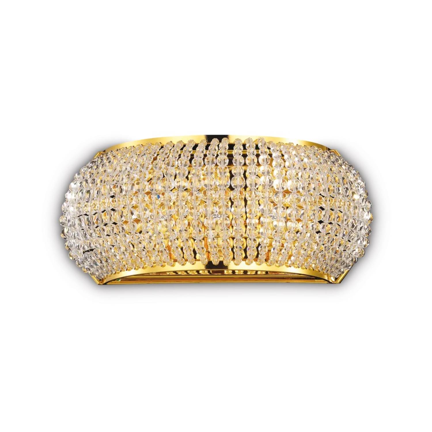 Луксозен аплик с кристали Ideal lux серия Pasha-златист Луксозен аплик с кристали Ideal lux серия Pasha-златист