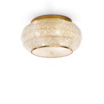Луксозен плафон с кристали Ideal lux серия Pasha - размер 1