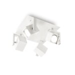 Плафон с 4 тела с насочване на светлината Ideal lux серия Mouse -бял