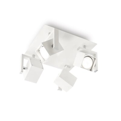 Плафон с 4 тела с насочване на светлината Ideal lux серия Mouse -бял