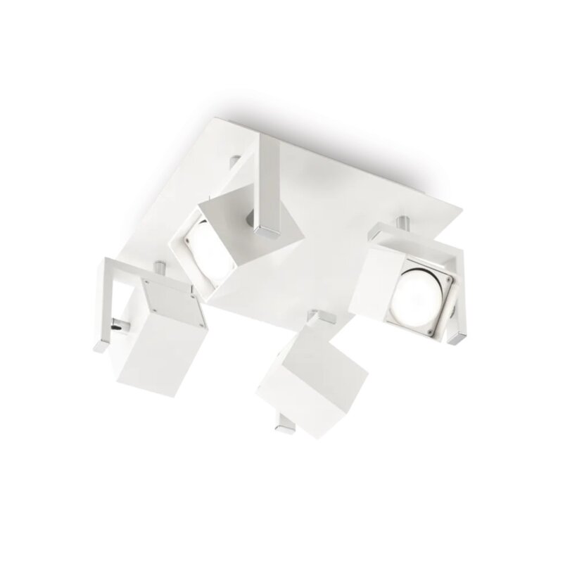 Плафон с 4 тела с насочване на светлината Ideal lux серия Mouse -бял