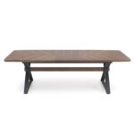 Правоъгълна трапезна маса с опция за разтягане   разтегната