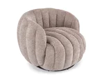 Пуф кресло с функция въртене на 360° - бежов цвят