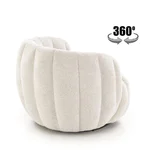 Пуф кресло с функция въртене на 360° - завъртяно
