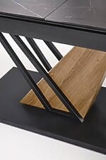 Разтегателна трапезна маса с модерен дизайн Вок-основа