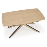 Разтегателна трапезна маса в натурален цвят Рафи   отгоре