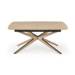 Разтегателна трапезна маса в натурален цвят Рафи - отпред